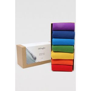 Viacfarebné ponožky v darčekovej krabičke Colours of the Rainbow - sedembalenie vyobraziť
