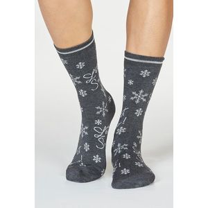 Tmavosivé vzorované ponožky Bobbie Snow vyobraziť