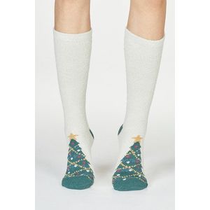 Béžové vzorované ponožky Ella Christmas Pudding Socks vyobraziť