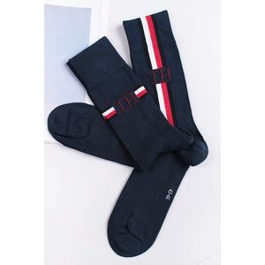 Tmavomodré pánske vysoké ponožky Iconic - dvojbalenie vyobraziť