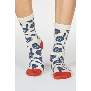 Béžové vzorované ponožky Danika Floral vyobraziť
