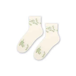 Zeleno-smotanové vzorované ponožky 099 vyobraziť