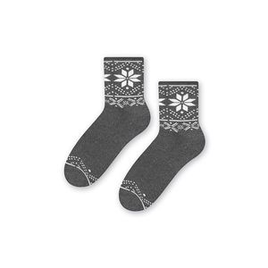 Bielo-sivé vzorované ponožky 123 vyobraziť