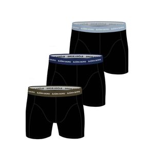 Čierne bavlnené boxery s farebným pásom Essential Boxer - trojbalenie vyobraziť