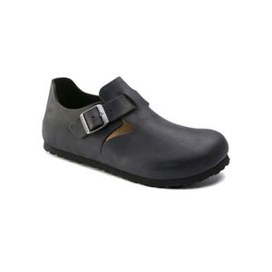 Birkenstock London Oiled Leather Narrow Fit 8 čierne 166543-8 vyobraziť