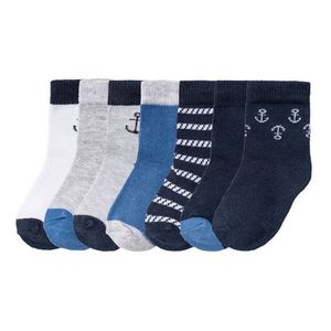 LUPILU® Chlapčenské ponožky, 7 párov (19/22, vzor / navy modrá / biela / šedá / modrá ) vyobraziť