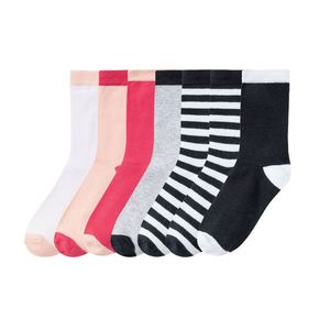 PEPPERTS® Dievčenské ponožky, 7 párov (39/42, biela / ružová / marhuľová / navy modrá / šedá ) vyobraziť