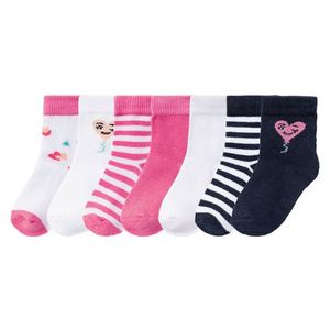 LUPILU® Dievčenské ponožky, 7 párov (27/30, ružová/biela/námornícka modrá) vyobraziť