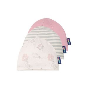 LUPILU® Chlapčenská / dievčenská bavlnená čiapka pre bábätká BIO, 3 kusy (74/80, vzor / béžová / bledoružová) vyobraziť