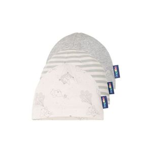 LUPILU® Chlapčenská / dievčenská bavlnená čiapka pre bábätká BIO, 3 kusy (86/92, vzor / béžová / šedá) vyobraziť