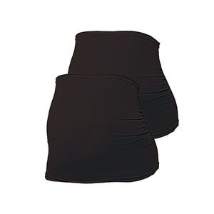 ESMARA® Dámsky tehotenský bavlnený brušný pás BIO, 2 kusy (XL (48/50), čierna / čierna) vyobraziť