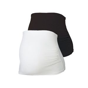 ESMARA® Dámsky tehotenský bavlnený brušný pás BIO, 2 kusy (M (40/42), čierna / biela) vyobraziť