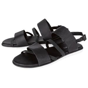 ESMARA® Dámske kožené sandále / šľapky (36, čierna) vyobraziť
