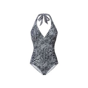 ESMARA® Dámske jednodielne plavky (36, vzor / biela / čierna ) vyobraziť