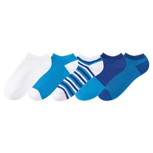 PEPPERTS® Chlapčenské nízke ponožky BIO, 5 párov (39/42, pruhy / modrá / biela) vyobraziť