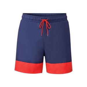 LIVERGY® Pánske šortky na kúpanie (S, námornícka modrá/červená) vyobraziť