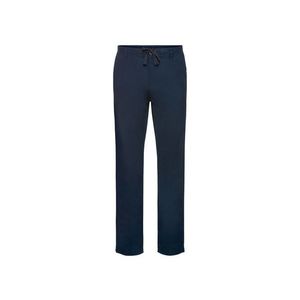 LIVERGY® Pánske ľanové nohavice (48, námornícka modrá) vyobraziť