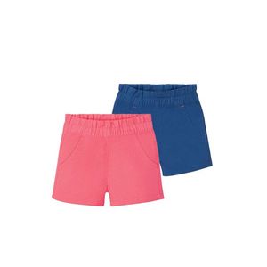 LUPILU® Dievčenské šortky, 2 kusy (110/116, modrá / ružová) vyobraziť