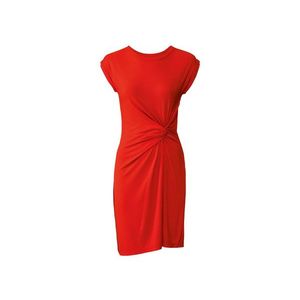 ESMARA® Dámske rebrovité šaty z viskózy (XS (32/34), oranžová) vyobraziť