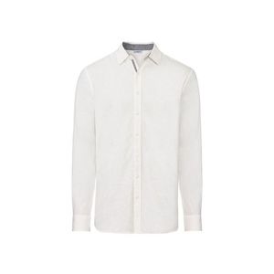 LIVERGY® Pánska ľanová košeľa "Regular Fit" (XL (43/44), biela) vyobraziť
