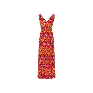 ESMARA® Dámske dlhé šaty (XS (32/34), vzor / koralová) vyobraziť