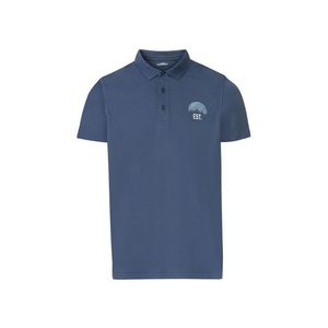 LIVERGY® Pánske polo tričko „Slim Fit“ BIO (S (44/46), modrá) vyobraziť