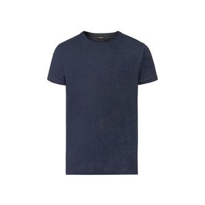 LIVERGY® Pánske ľanové tričko (L (52/54), námornícka modrá) vyobraziť