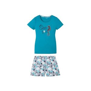 ESMARA® Dámske krátke pyžamo (XS (32/34), modrá) vyobraziť