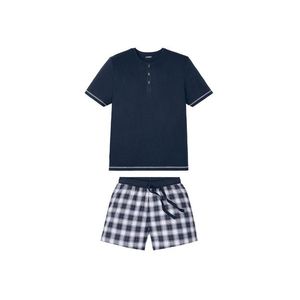 LIVERGY® Pánske krátke pyžamo (S (44/46), námornícka modrá) vyobraziť