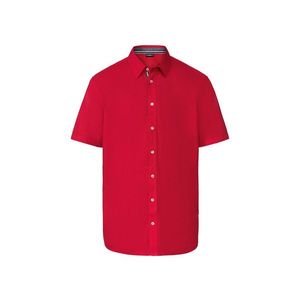 LIVERGY® Pánska košeľa „Modern Fit“ (M (39/40), červená) vyobraziť