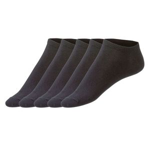 LIVERGY® Pánske ponožky, 5 párov (43/46, čierna) vyobraziť