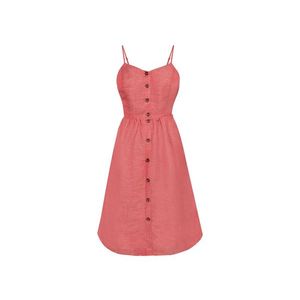 ESMARA® Dámske ľanové šaty (34, červená) vyobraziť