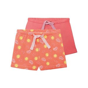 LUPILU® Dievčenské šortky, 2 kusy (98/104, oranžová / koralová ) vyobraziť