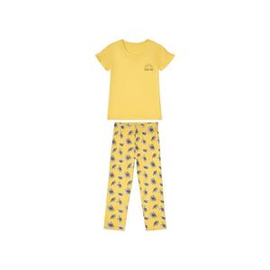ESMARA® Dámske bavlnené pyžamo s letným motívom (XS (32/34), žltá) vyobraziť