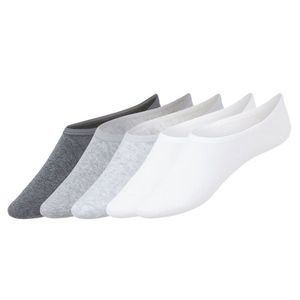 LIVERGY® Pánske ponožky s bavlnou, 5 párov (39/42, biela / šedá) vyobraziť