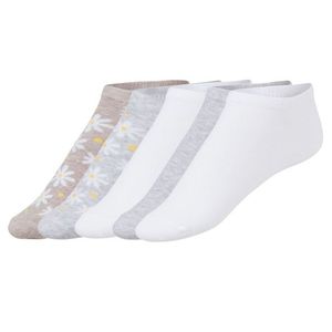 ESMARA® Dámske členkové ponožky, 5 párov (35/38, béžová / biela / šedá) vyobraziť