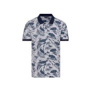 LIVERGY® Pánske polo tričko „Slim Fit“ (L (52/54), vzor/modrá) vyobraziť