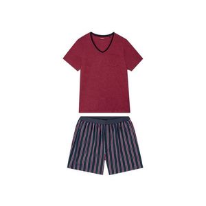 LIVERGY® Pánske pyžamo s bavlnou BIO (M (48/50), červená) vyobraziť