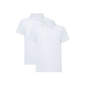 DUMY Chlapčenské polo tričko, 2 kusy (134/140, biela) vyobraziť