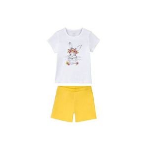 LUPILU® Dievčenské krátke pyžamo (110/116, biela) vyobraziť