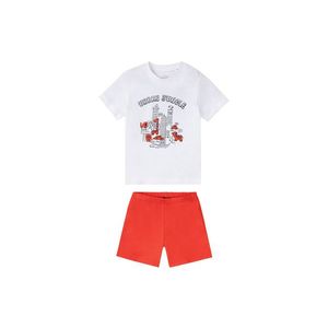 LUPILU® Chlapčenské krátke bavlnené pyžamo (110/116, biela) vyobraziť