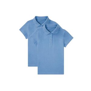DUMY Dievčenské polo tričko, 2 kusy (122/128, modrá) vyobraziť