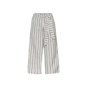 ESMARA® Dámske ľanové culotte nohavice (36, pruhy / biela) vyobraziť