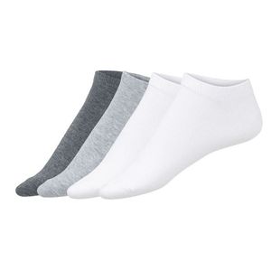 LIVERGY® Pánske nízke ponožky s vláknom COOLMAX® EcoMade, 4 páry (43/46, biela / šedá) vyobraziť
