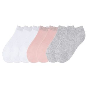 PEPPERTS® Dievčenské ponožky s bavlnou, 7 párov (39/42, biela/ružová/šedá) vyobraziť