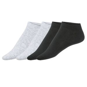 ESMARA® Dámske nízke ponožky s vláknom COOLMAX® EcoMade, 4 páry (39/42, biela / šedá) vyobraziť