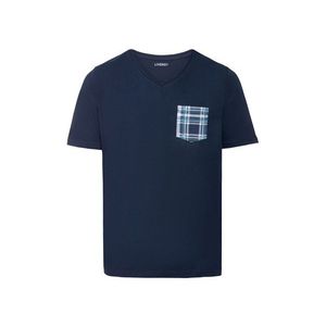 LIVERGY® Pánske pyžamové tričko BIO (XL (56/58), námornícka modrá) vyobraziť