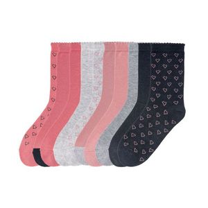 PEPPERTS® Dievčenské ponožky, 10 párov (39/42, vzor/bledoružová/šedá) vyobraziť