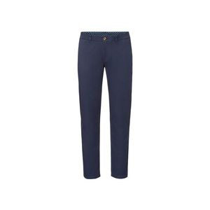LIVERGY® Pánske bavlnené chino nohavice „Slim Fit" (54, námornícka modrá) vyobraziť