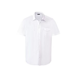 LIVERGY® Pánska košeľa s krátkym rukávom „Modern Fit“ (L (41/42), biela) vyobraziť